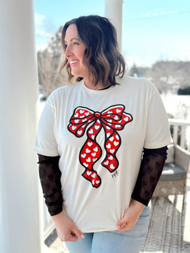 Big Heart Bow Tee