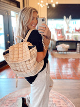 Load image into Gallery viewer, It’s a necessity quilted backpack - Cream