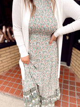 Load image into Gallery viewer, Headed south floral maxi in sage