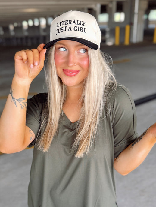 Literally Just A Girl Hat | Black