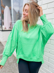 Doing The Most Pullover - Green