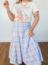 Load image into Gallery viewer, Lavender Laughs Plaid Skirt