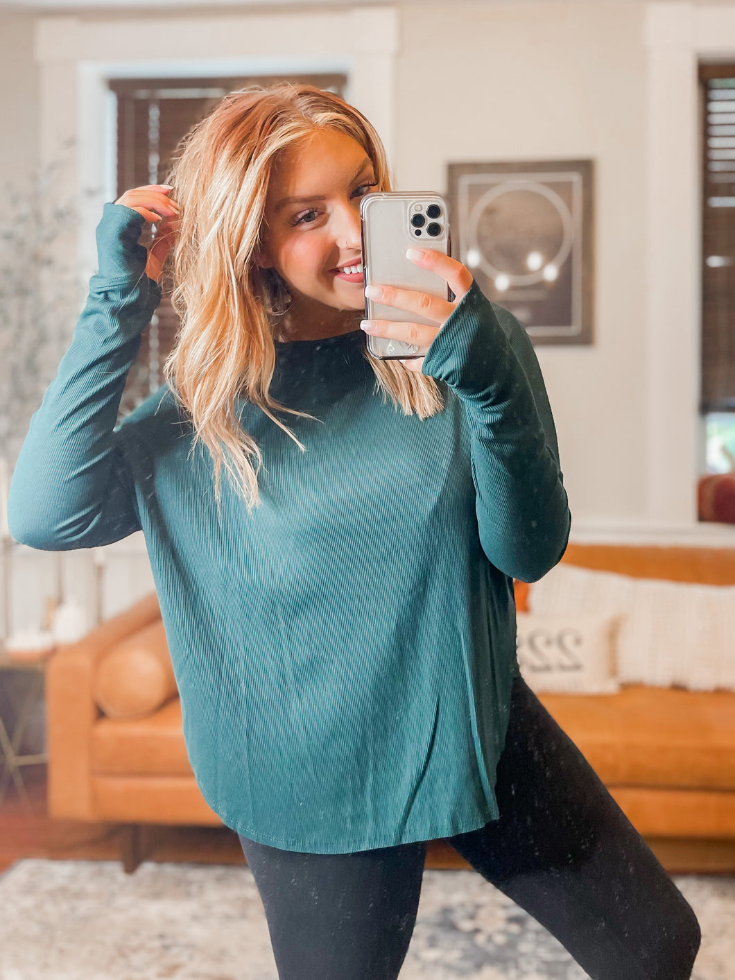 Flow First Casual Top - H. Green