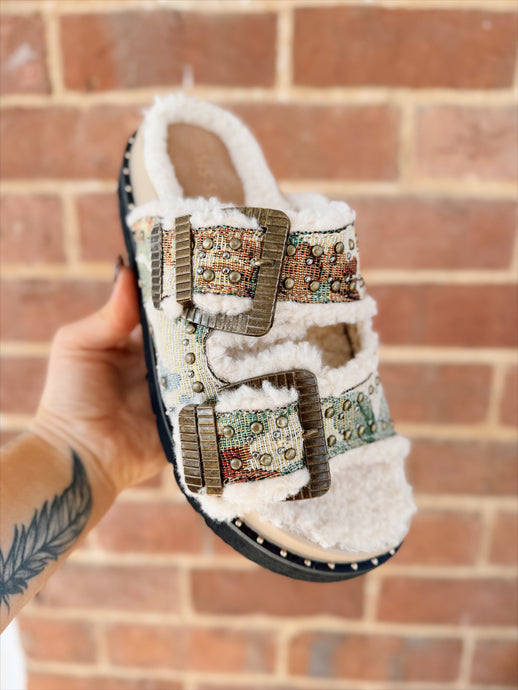 Gaylen Floral Tapestry Sandal