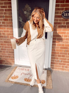 Look My Way Midi Skirt