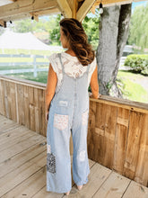 Load image into Gallery viewer, POL Daydreaming Floral Overalls | Denim