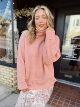 Load image into Gallery viewer, Choose Me Waffle Turtleneck | Blush