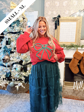 Load image into Gallery viewer, Merry Mistletoe Sweater | Red