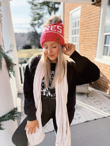 Après Ski Pom Beanie | Hot Pink