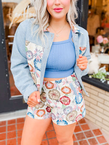 Flower Power Denim Jacket