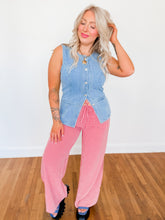 Load image into Gallery viewer, Casual Strolling Gingham Pants | Red