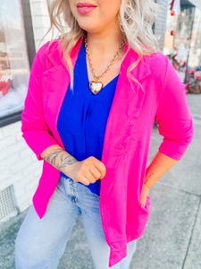 Back Again Blazer | Pink Sapphire