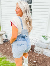 Load image into Gallery viewer, Just Getting Started Checkered Bibs