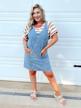 Load image into Gallery viewer, Alice Overall Denim Dress