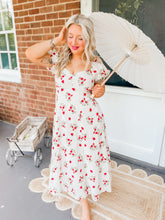 Load image into Gallery viewer, Strawberry Shortcake Midi Dress
