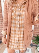 Load image into Gallery viewer, Simple Things Plaid Shirt Dress
