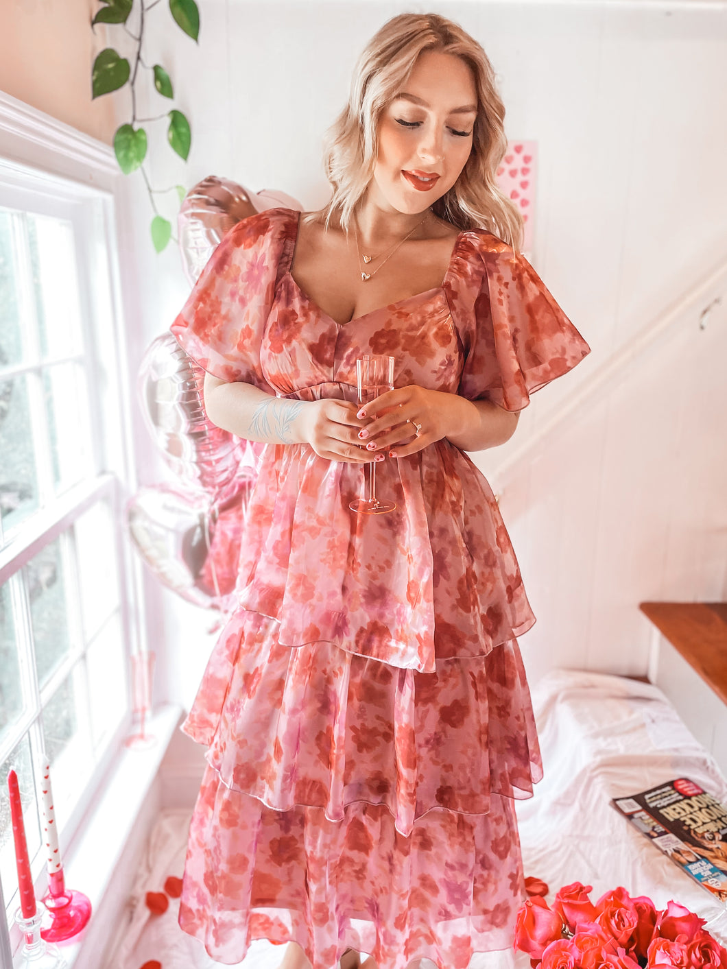 Bouquet of Blush Sweetheart Dress