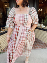 Load image into Gallery viewer, Jamie Plaid Dress | Burgundy