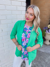Load image into Gallery viewer, Back to Basics Blazer in Kelly Green