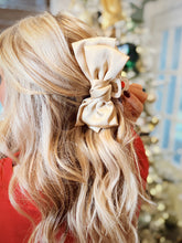 Load image into Gallery viewer, Satin Bow Claw Clip | Beige