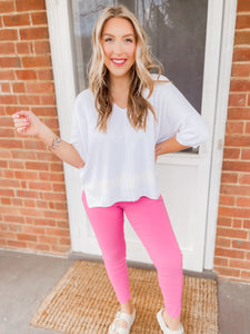 Little Bit Luxe Top in White