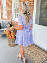 Load image into Gallery viewer, Peter Pan Collar Floral Dress | Iris