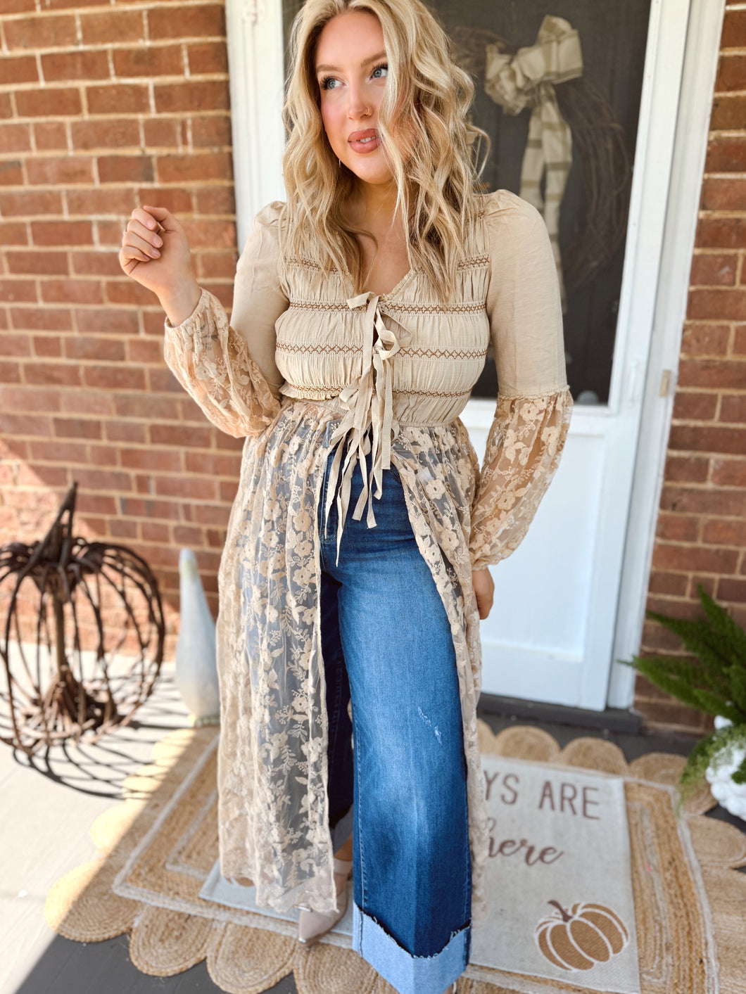 Something in The Wind Duster | Taupe