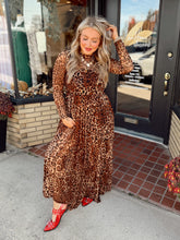 Load image into Gallery viewer, Run the World Leopard Mesh Dress