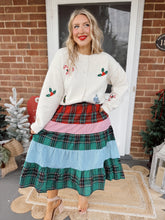 Load image into Gallery viewer, Holly Jolly Plaid Skirt