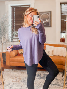 Flow First Casual Top - Eggplant