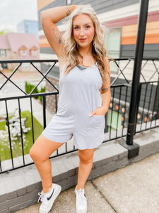 Different Day Romper - Gray