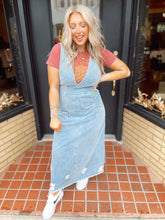 Load image into Gallery viewer, Laid Back Denim Jumper Dress