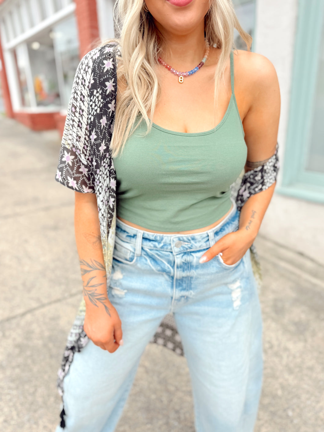 Brandy Crop Tank | Fern