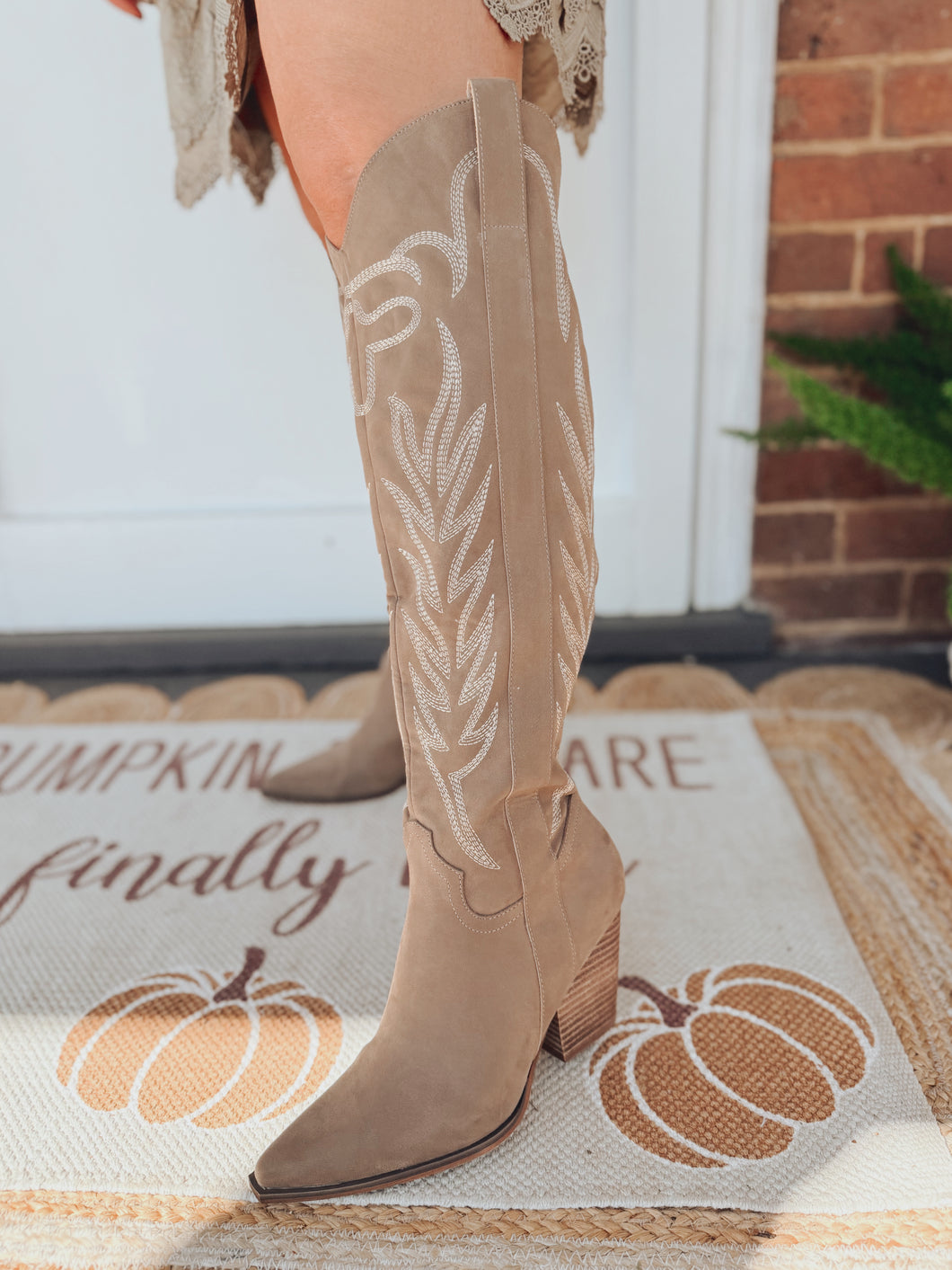 Bronco Knee High Cowboy Boot