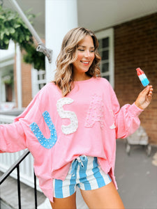 Patriotic Pearls Pullover