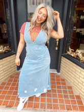 Load image into Gallery viewer, Laid Back Denim Jumper Dress