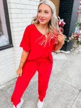 Load image into Gallery viewer, Jill Set | Dolman Sleeve | Red