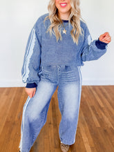 Load image into Gallery viewer, Lauren Denim &amp; Lace Top