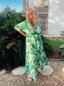 Charleston Stroll Dress - Green