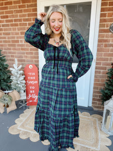 Christmas in London Dress | Green Christmas in London Dress | Green