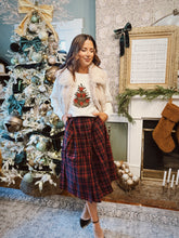 Load image into Gallery viewer, Ralph Christmas Midi Skirt | Red