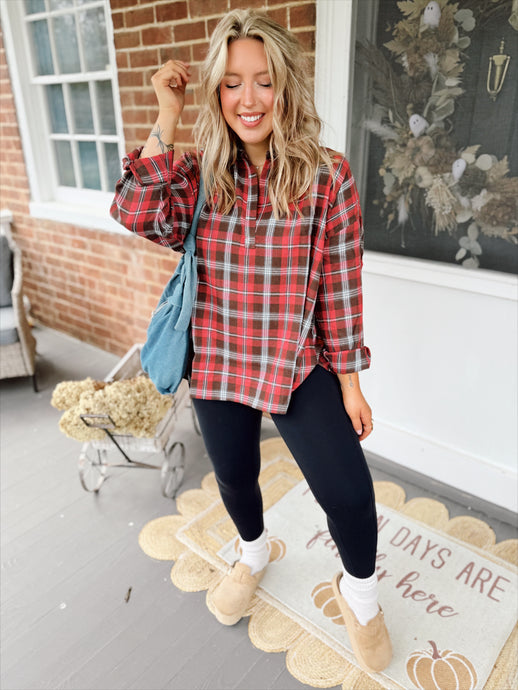 Tamra Flannel | Red