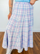 Load image into Gallery viewer, Lavender Laughs Plaid Skirt