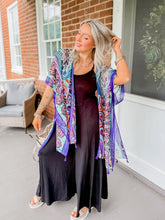 Load image into Gallery viewer, Love Grows Kimono | Teal