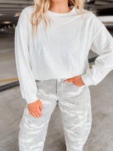 Load image into Gallery viewer, Brushed Basic Girl Pullover | Off White