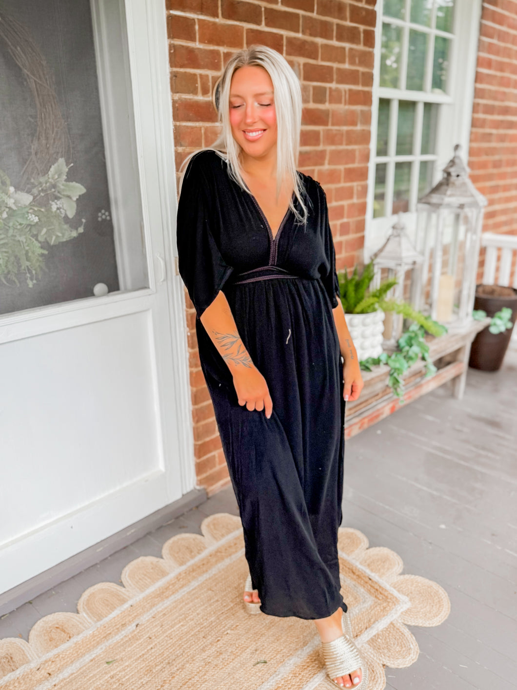In The Stars Maxi Dress | Black