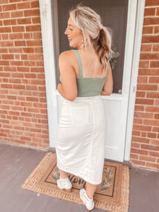 Look My Way Midi Skirt