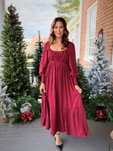 Load image into Gallery viewer, Meet Me Under Mistletoe Maxi | Ruby