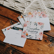 Load image into Gallery viewer, Floral Scripture Memory Card Set