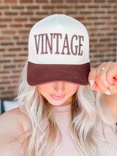 Load image into Gallery viewer, Vintage Embroidered Trucker Hat